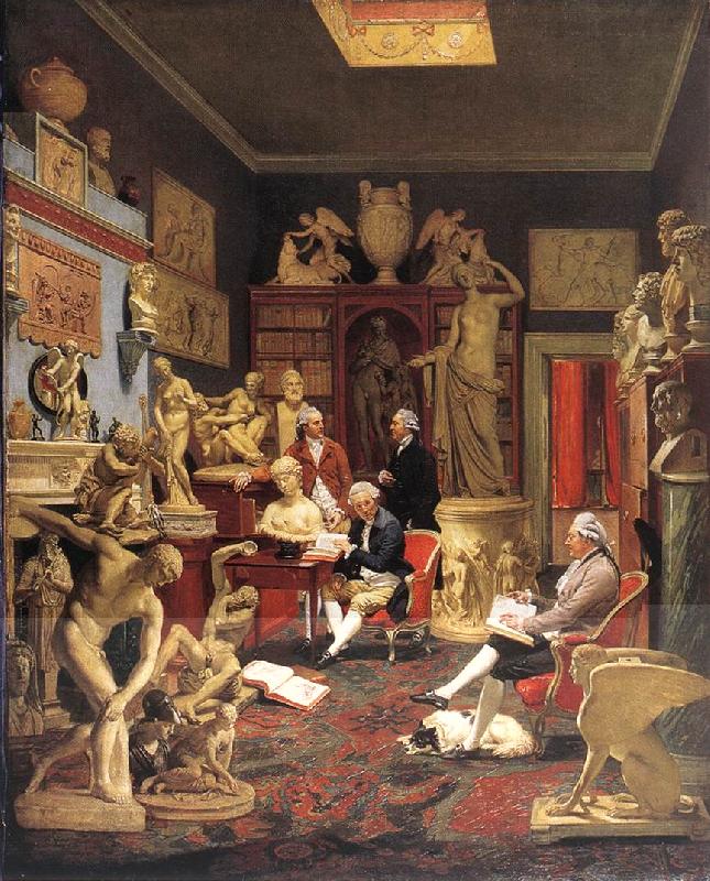 ZOFFANY  Johann Charles Towneley in his Sculpture Gallery Sweden oil painting art